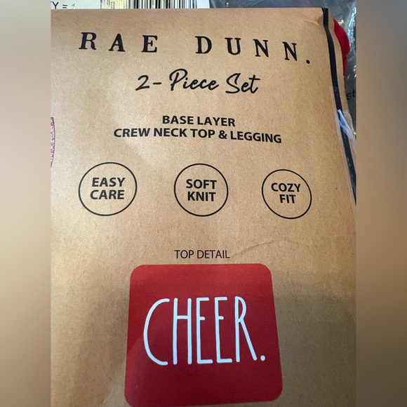 Rae Dunn Cheer 2pc Ladies Pajama Set - Picture 4 of 4
